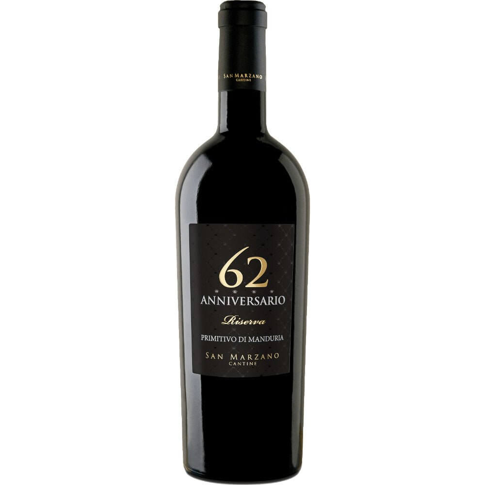 Cantine San Marzano - 62 Anniversario - Primitivo di Manduria Riserva - 2018 - 75cl - Onshore Cellars