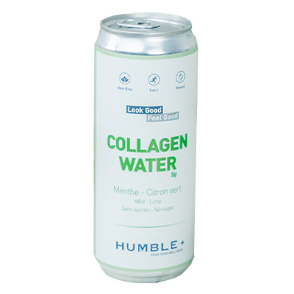 Humble Plus - Eau pétillante au collagène - Menthe & Citron vert