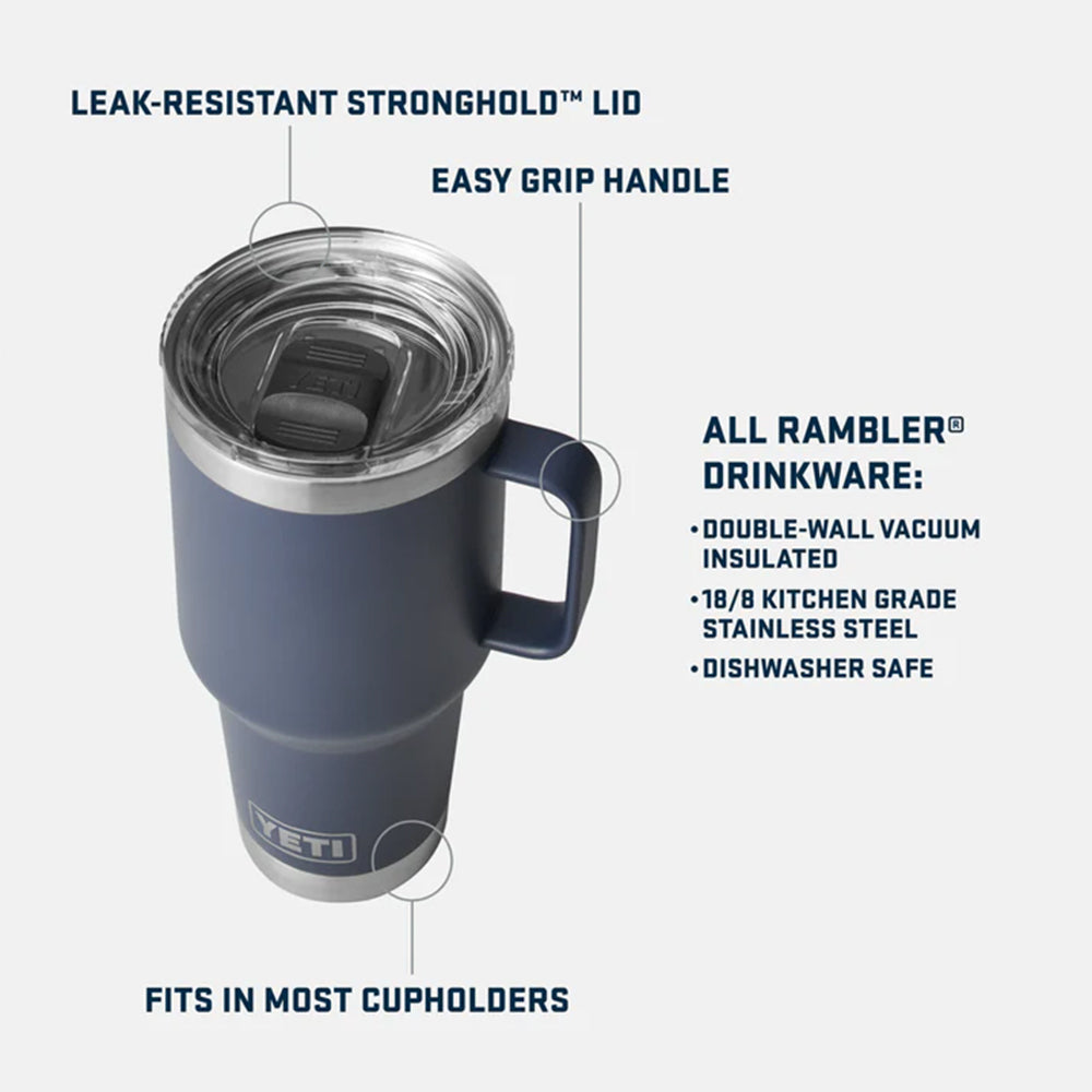 Yeti Rambler Reisebecher (887 ml) – Rescue Red