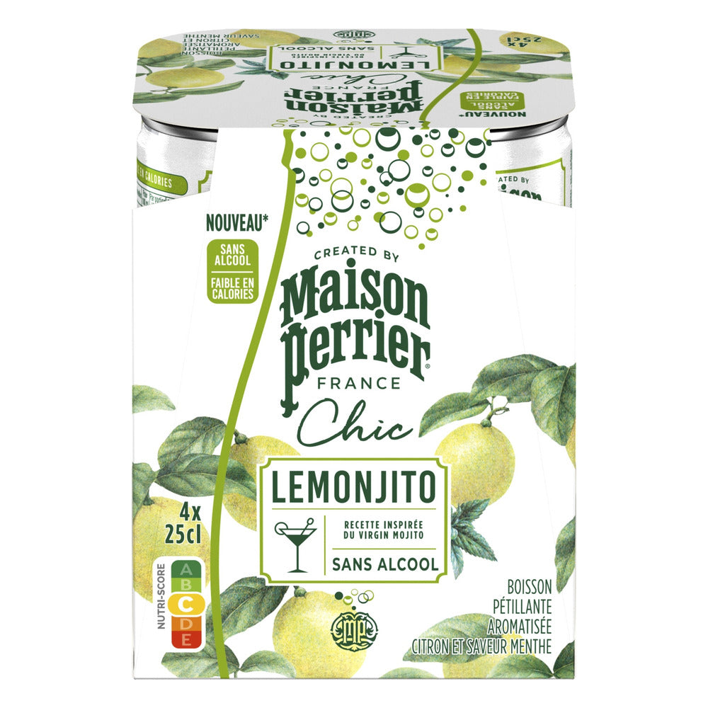Perrier - Lemonjito - Sparkling Flavoured Water - 12 x